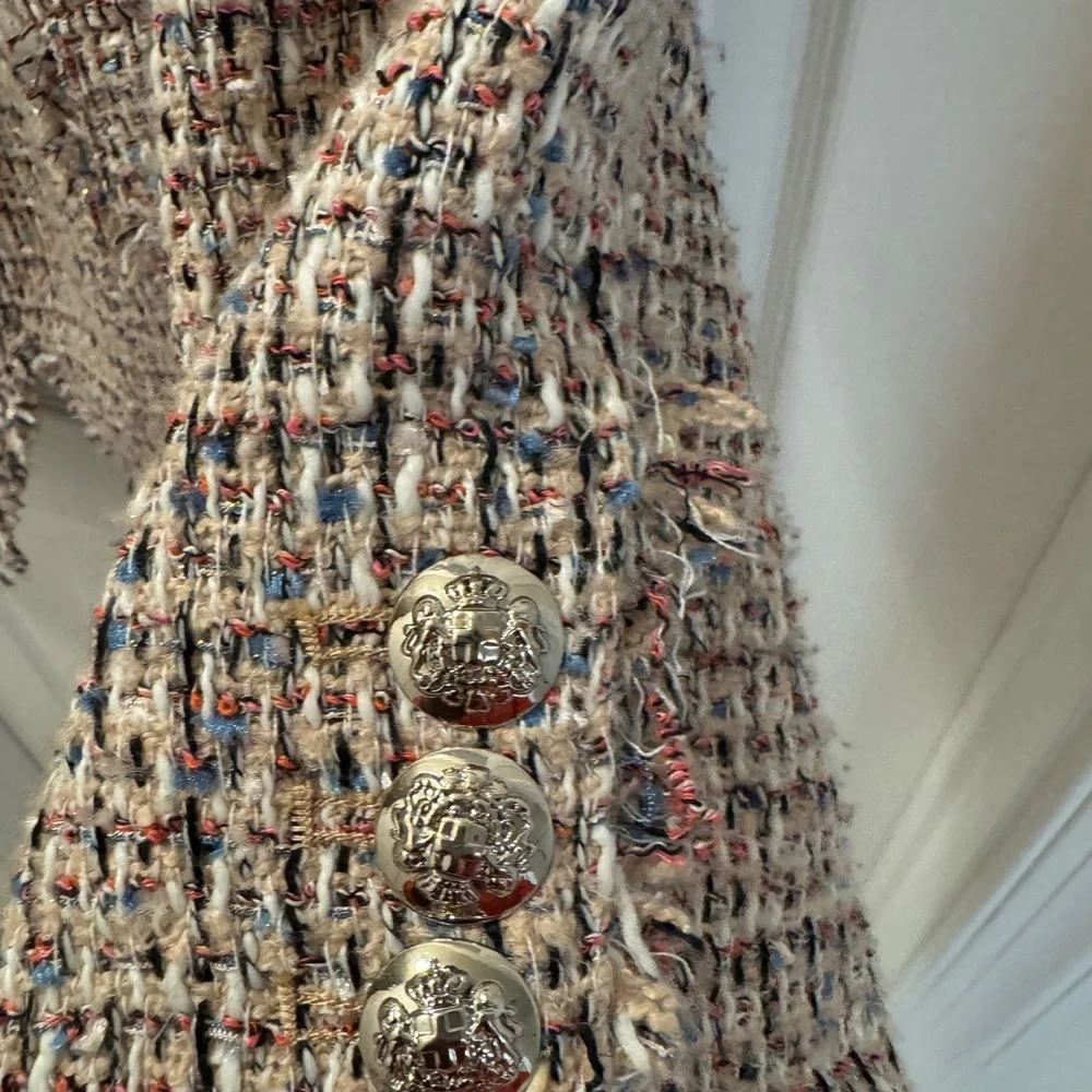 White House Black Market Multicolor Tweed Blazer - Picture 5 of 7